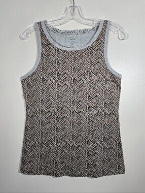 Marc Cain Tan/Grey/Black Printed Tank, Size N4/5 (8/10)* ~ EUC